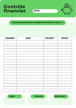 Mockup Contrôle Financier